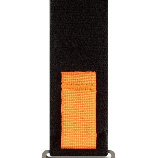 OBAL:ME Textile Strap for  Apple Watch 42-49mm M-L Black|Orange Foto 3