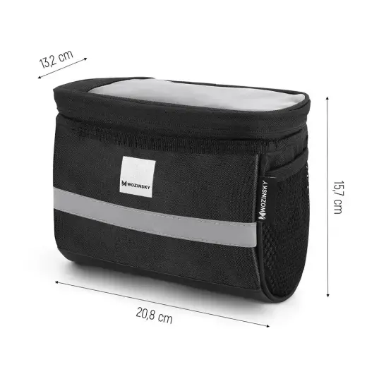 Wozinsky Bike Handlebar Bag with Phone Case 2L Black (WBB12BK) Foto 3