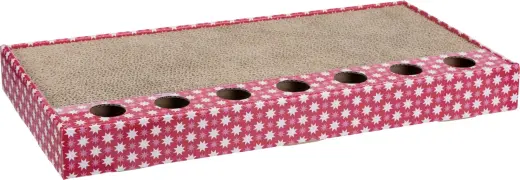 Nagu asināmais : Trixie  Scratching cardboard with toys, 48 × 25 cm, pink Foto 3