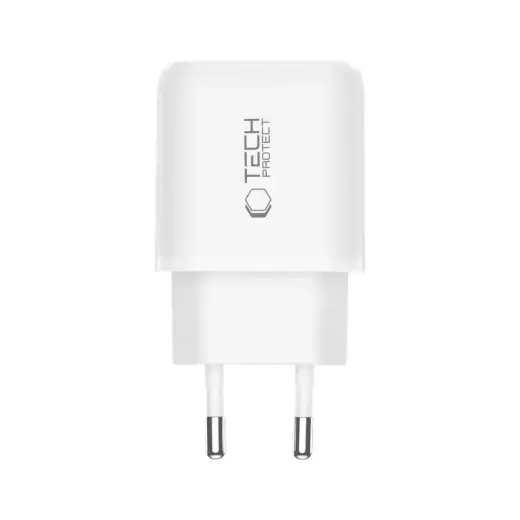 TECH-PROTECT NCA45W-GAN 2-PORT NETWORK CHARGER PD 45W / QC3.0 WHITE Фото num
