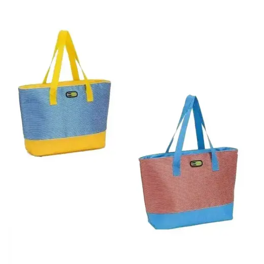Beach Tote assorted, red/blue/blue/yellow