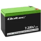 Qoltec AGM battery | 12V | 7.2 Ah | Maintenance-free | Efficient| LongLife | for UPS, security Foto 1
