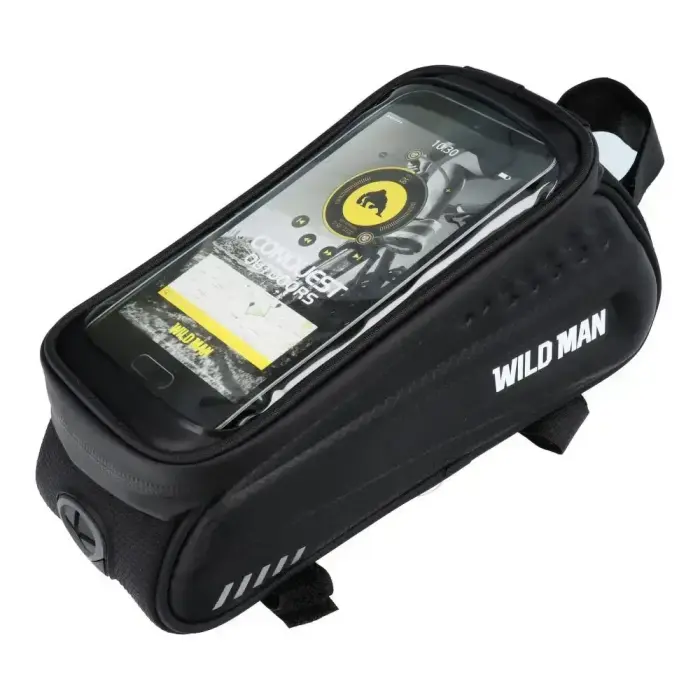 WILDMAN traveling bag for bicycle frame with zipper ES3 1L ( 4"- 7" ) black Photo
