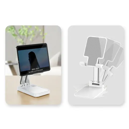 Folding phone stand for tablet (K15) - white Foto 4