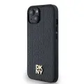 DKNY PU Leather Repeat Pattern Stack Logo MagSafe Case for iPhone 14 Black — Фото 2