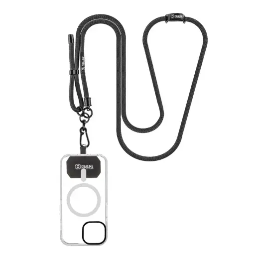 OBAL:ME NeckTag Rope for Mobile Phone Black