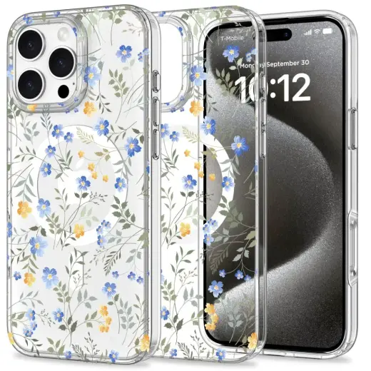 TECH-PROTECT MAGMOOD MAGSAFE IPHONE 16 PRO SPRING FLOWERS Photo