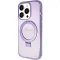 Guess Ring Stand Script Glitter MagSafe case for iPhone 15 Pro - purple — Foto 2