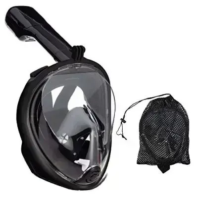 GoodBuy Snorkelēšanas sejas maska (niršanas maska) L | XL melna