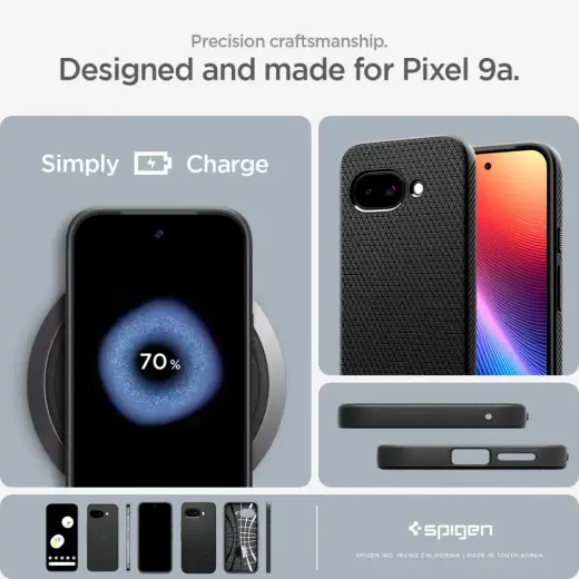 SPIGEN LIQUID AIR GOOGLE PIXEL 9A MATTE BLACK Photo