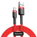 Baseus CALKLF-B09 datu pārraides un uzlādes vads | USB-A uz Lightning | 12W | 1m | sarkans Foto 1