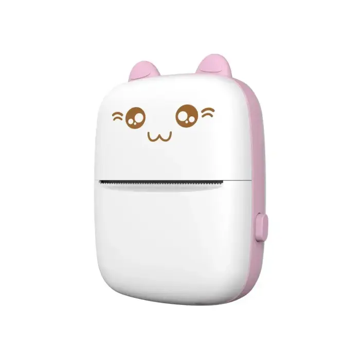 HURC9 Bluetooth Thermal Printer Mini Kitty with App - Pink Foto 5