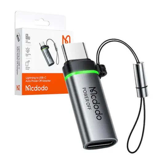 Adapter Lightning do USB-C Mcdodo OT-6010, auto power off Фото num