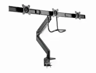 Monitora stiprinājums Gembird 3-display Desk mounted adjustable max27" 1-6kg