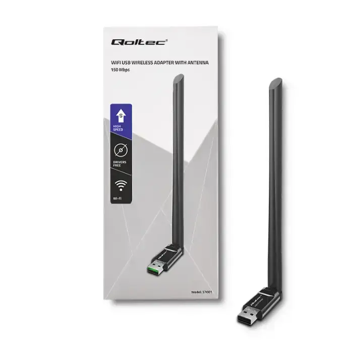 Qoltec Wireless adapter WiFi USB with antenna | standard N Foto 6