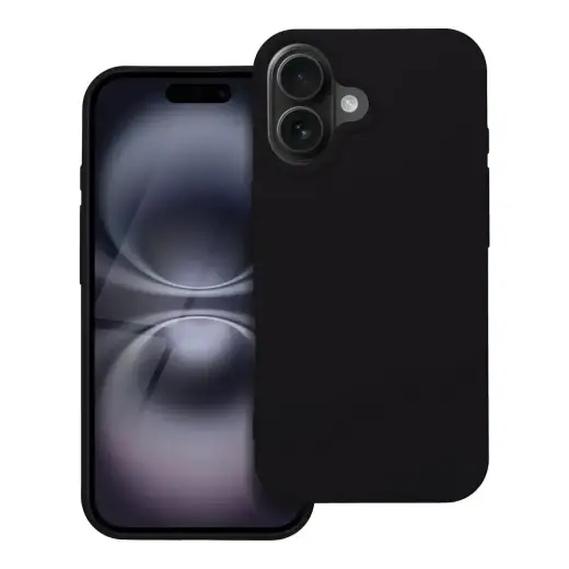 Silicone maciņš telefonam iPhone 16 melns