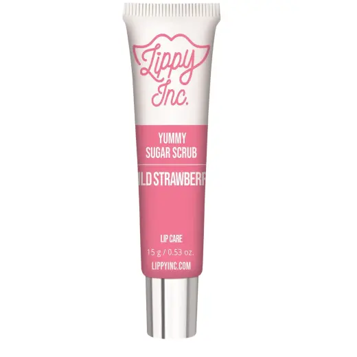 Lippy Inc., Yummy Sugar, Lip Scrub, Strawberry, 15 g