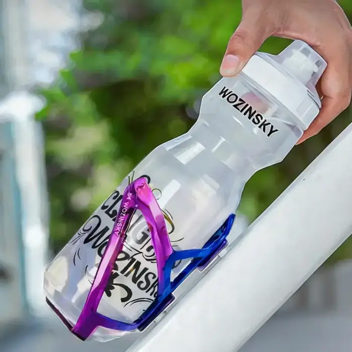 Wozinsky WUR-01BP Bike Bottle Holder Basket - Blue and Purple Photo