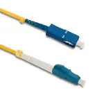 Qoltec Patchcord fiber optic LC/UPC - SC/UPC | Singlemode | 9/125 | G652D | Simplex | 7m — Photo 1