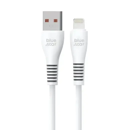 Cable USB A to Lightning Blue Star 2A 12W 1 m DC99I white Photo