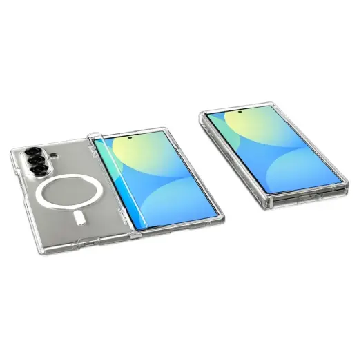 SPIGEN ULTRA HYBRID PRO MAG MAGSAFE GALAXY Z FOLD 7 CLEAR|WHITE Foto 14