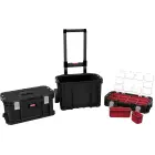 Instrumentu kastu komplekts uz riteņiem Connect Rolling Work Shop Set 56,5x37,3x70cm Foto 3