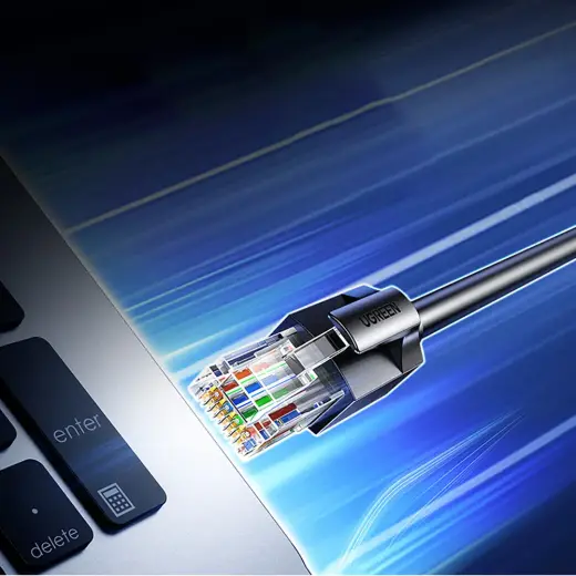 Ugreen Cat6 F|UTP Ethernet Cable 8m - Black Фото num