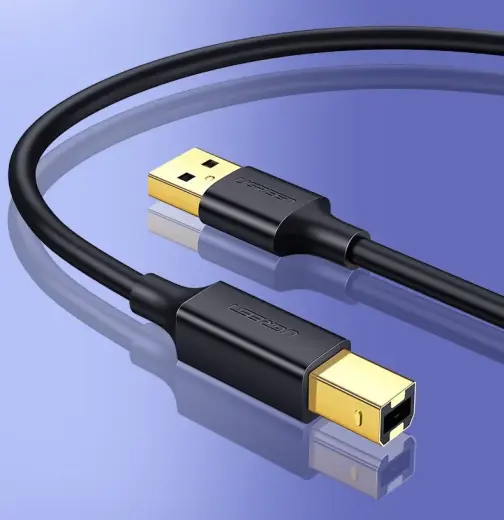UGREEN US135 USB 2.0 A-B printer cable, gold plated, 1.5m (black) Photo