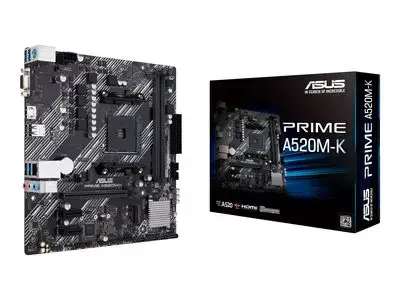 ASUS PRIME A520M-K - motherboard - micro ATX - Socket AM4 - AMD A520 Foto 2