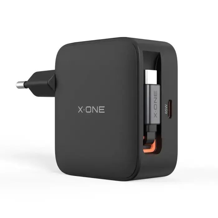 Зарядное устройство X-One ChargeGo | 65W | GaN | USB-C | чёрное