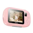 Digital kids camera with selfie function Hoco 1MP 2,0" HD Ready DV205 pink Foto 3