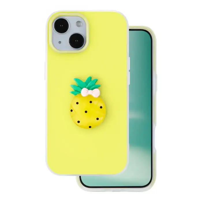 Fruit 2in1 maciņš telefonam iPhone 15 dzeltens