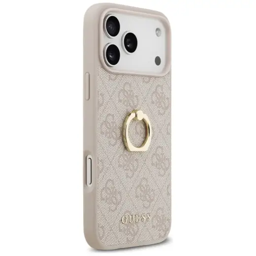 Guess 4G Ring Stand чехол с подставкой для телефона iPhone 17 Pro Max розовый Фото num