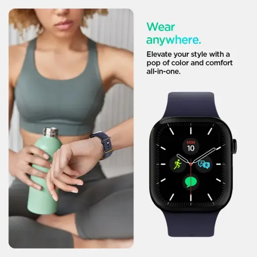 SPIGEN NANO POP APPLE WATCH 6 | 7 | 8 | 9 | 10 | SE | ULTRA 1 | 2 (44 | 45 | 46 | 49 MM) BLUEBERRY NAVY Фото num