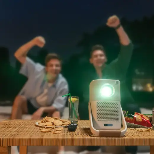 Yaber T2 Plus LCD FullHD 1080p Multimedia Projector with JBL Speakers - Beige Foto 19