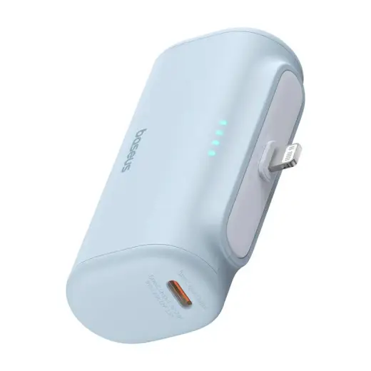 Baseus Compact IP external battery (powerbank) | 5000 mAh | 20W | USB-C, Lightning | blue Photo