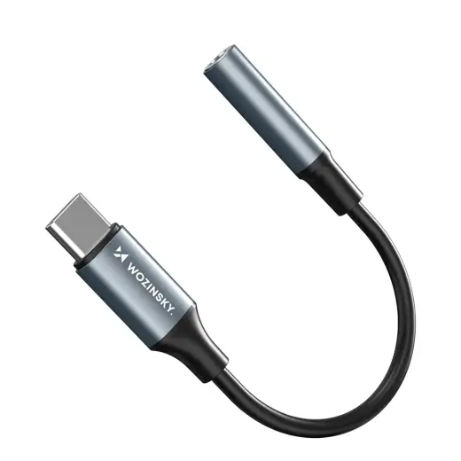 Wozinsky WACM-01 USB-C Adapter - 3.5mm Mini Jack - Black Foto 4