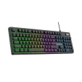 Wozinsky WKG-200 rainbow membrane gaming keyboard with scroll wheel - black Foto 1