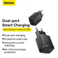 Baseus Compact зарядное устройство | 10.5W | USB-A | черное — Фото 7