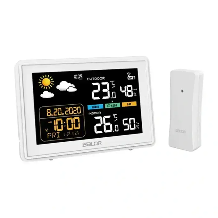 BALDRTHERM B0359WST2H2PR Weather Station with Outdoor Sensor