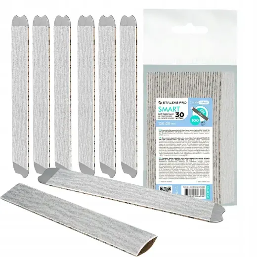 Staleks Disposable Files Smart 20 Grit 100 PapmAm - Replacement Sandpaper with Foam 30 Pcs Foto 1