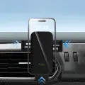 Wozinsky WEDZ-3Y8S clamp car holder with 15W inductive charger for phone on the air vent - black Фото num