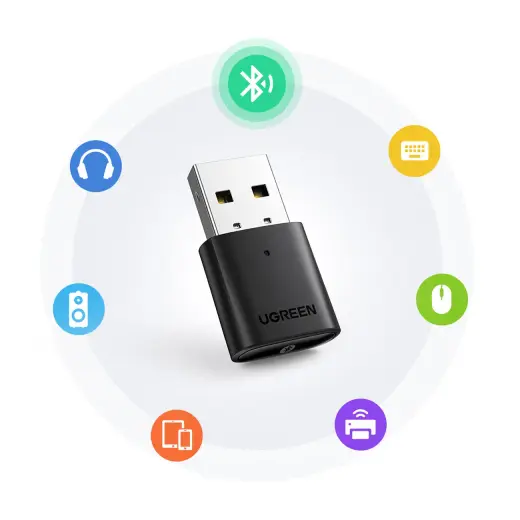 Ugreen Bluetooth 5.0 USB-A adapteris melns (CM390) Foto 4