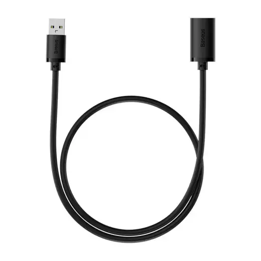 USB 2.0 pagarinātājs vads Baseus AirJoy Series, 0,5 m (melns) Foto 2