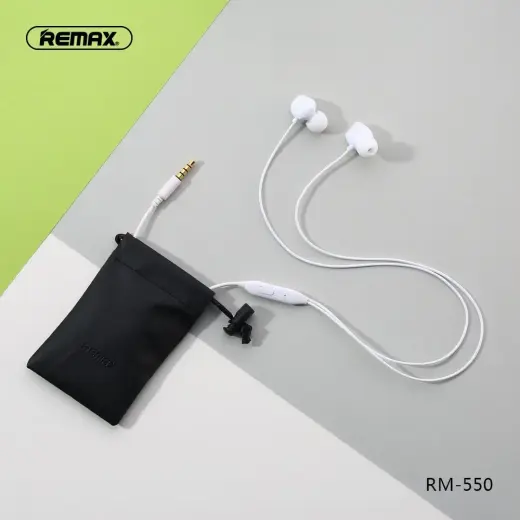 REMAX Earphones - RM-550 White Photo