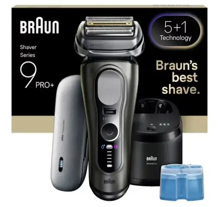 Braun Series 9 Pro+ 9675cc Foil shaver Trimmer Grey, Silver