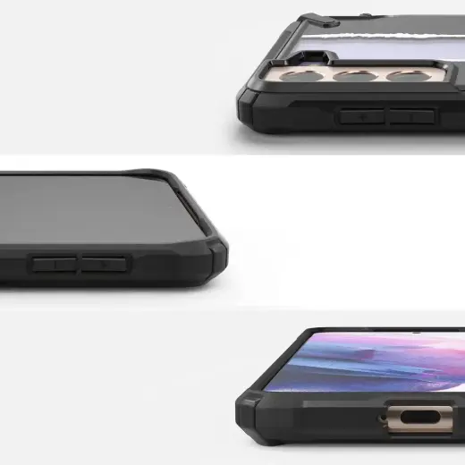 Ringke Fusion X Design durable PC Case with TPU Bumper for Samsung Galaxy S21+ 5G (S21 Plus 5G) black (Ticket band) (XDSG0052) Photo