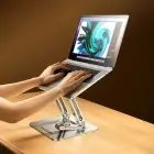 Wozinsky WRS-CPY84SS Aluminum Laptop and Tablet Stand + Free Smartphone Stand - Silver Foto 11