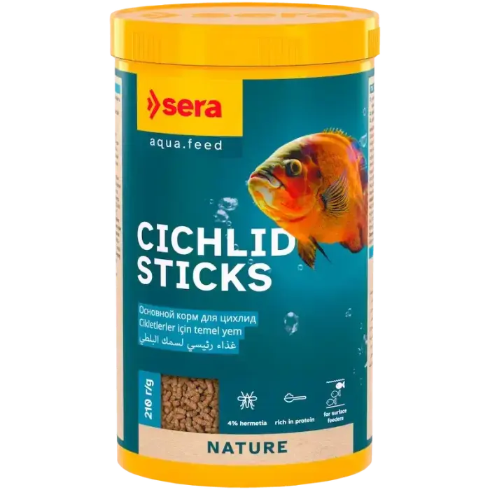 Barība zivīm - Sera Cichlid Sticks 1.000 ml (210g)
