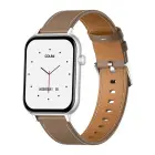 COLMI C28 Smartwatch – Silver + Brown Leather Strap — Foto 4